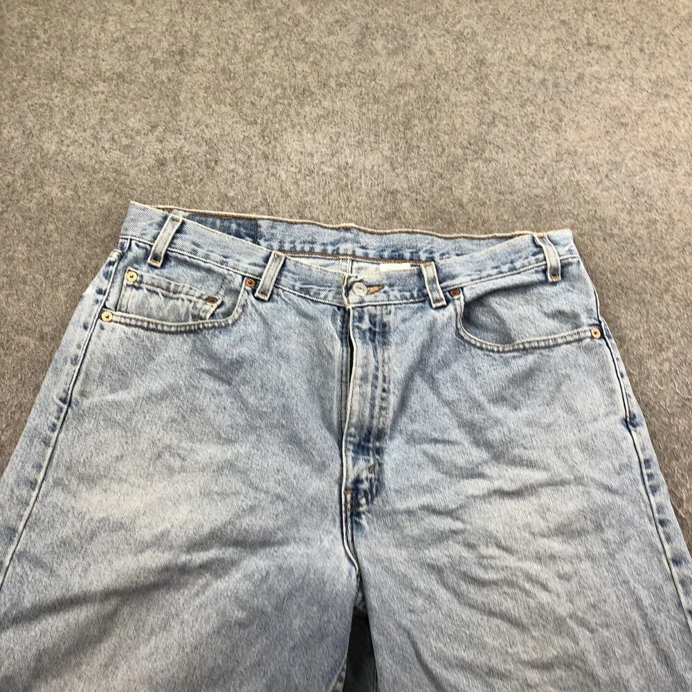 Levis 550 Shorts Mens 36 Blue Denim Bermuda Relaxed Fit 9 Inseam Casual Summer